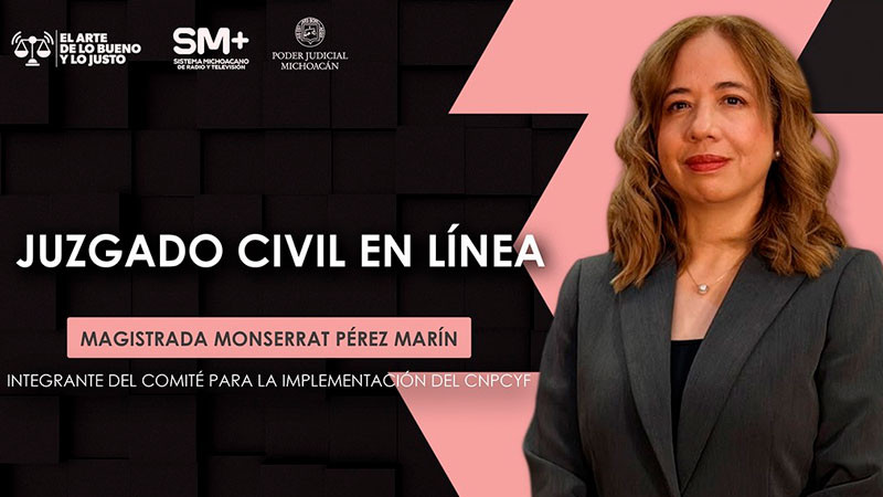 Juzgado Civil en Línea, una nueva vía para acercar la justicia a la ciudadanía: magistrada Monserrat Pérez Marín 