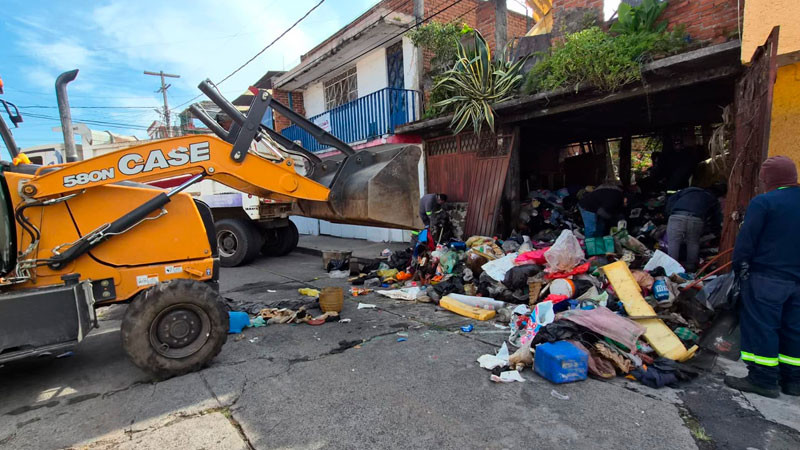Atiende Gobierno de Morelia reportes ciudadanos por acumulación de residuos 