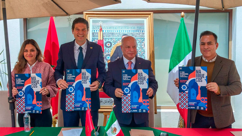 Invitan Alfonso Martínez y Embajador de Marruecos a 5ta Feria del Libro de Morelia 