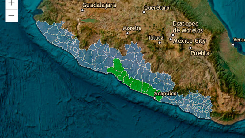 Suspenden clases en tres regiones de Guerrero ante avance del huracán "Polo" 