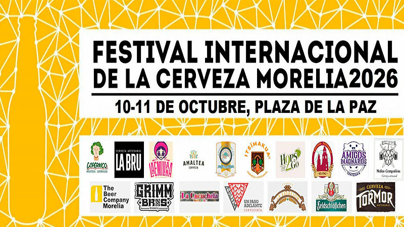 Festival Internacional de la Cerveza Morelia celebrará 16 años con entrada libre 