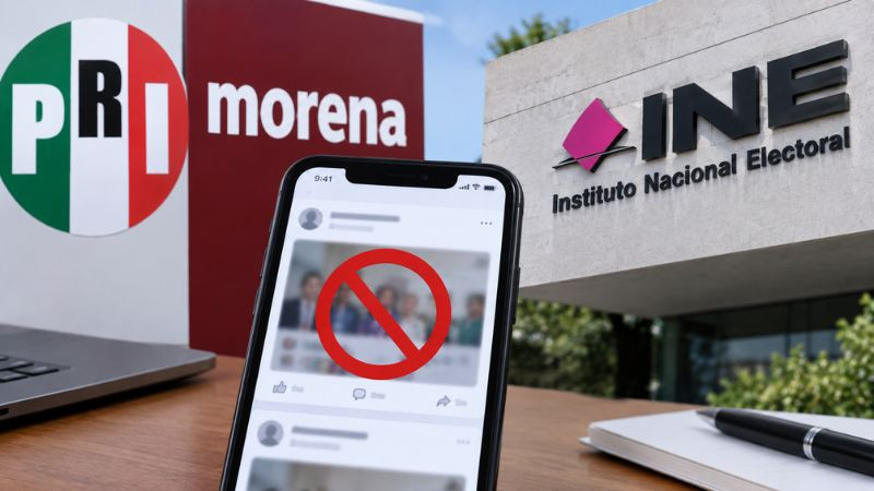 INE ordena retirar publicaciones de Alejandro Moreno y el PRI contra Morena 