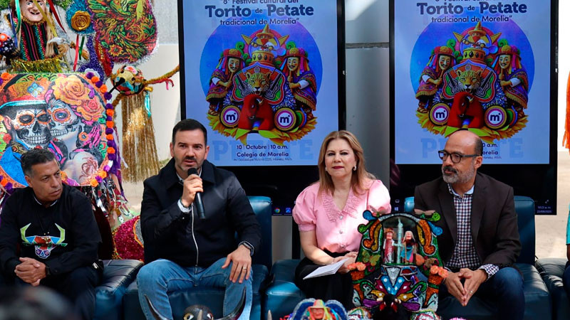 Morelia preserva sus tradiciones con el 8° Festival Cultural del Torito de Petate 