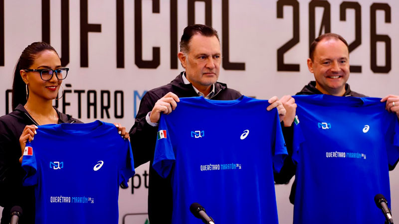 Querétaro no corre, vuela… Presentan la playera del Querétaro Maratón 