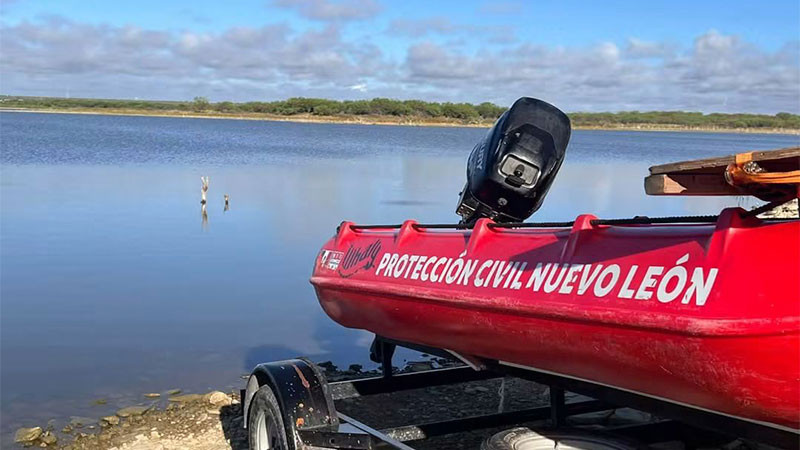 Hombre fallece ahogado tras ingresar a nadar bajo efectos del alcohol a la presa El Cuchillo en China, Nuevo León 