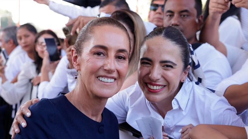 Giulianna Bugarini: Claudia Sheinbaum fortalece becas, pensiones y apoyos en Michoacán 