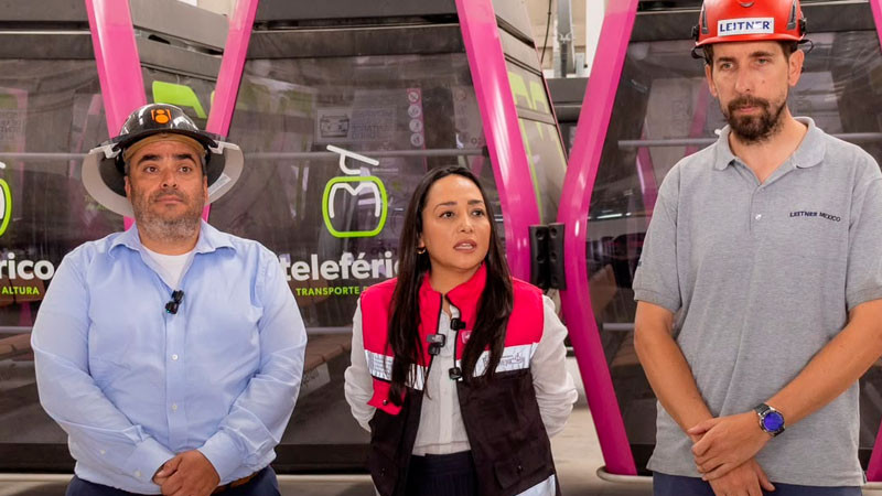 Vuela la primer cabina del teleférico de Morelia; arranca etapa de pruebas 