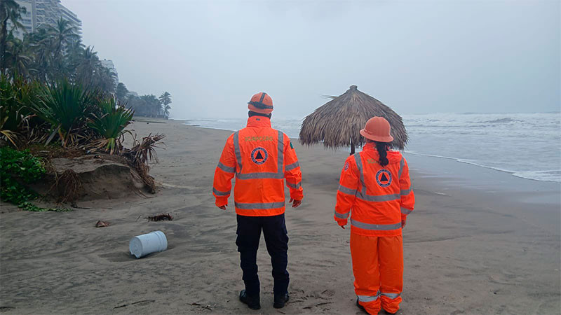 Huracán "Polo" provoca lluvias y oleaje elevado en Guerrero; se encuentran habilitados 64 albergues 