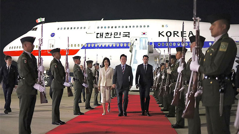 Lee Jae-myung, presidente de Corea del Sur llega a México; se reunirá con Sheinbaum este jueves 