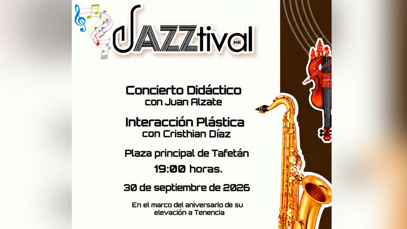 El Jazztival Michoacán 2026 y el H. Ayuntamiento de Tzitzio apuestan por la creación de públicos con concierto masivo de Juan Alzate en Tafetán 