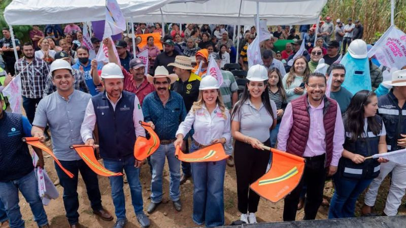 Dayana Pérez impulsa obra histórica de agua potable en Huaniqueo 