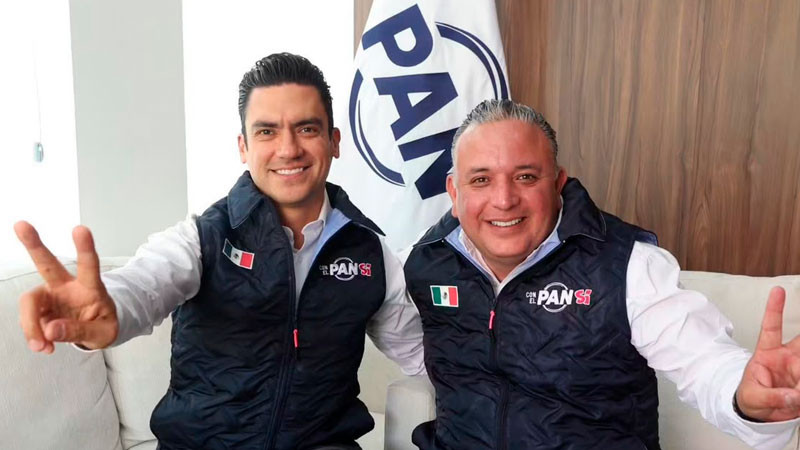 Michoacán se pintará de azul en 2027, reafirman Jorge Romero y Carlos Quintana 