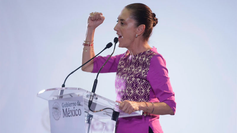 Los Programas del Bienestar, es el amor al pueblo convertido en política pública, señaló Claudia Sheinbaum en su visita a Michoacán  