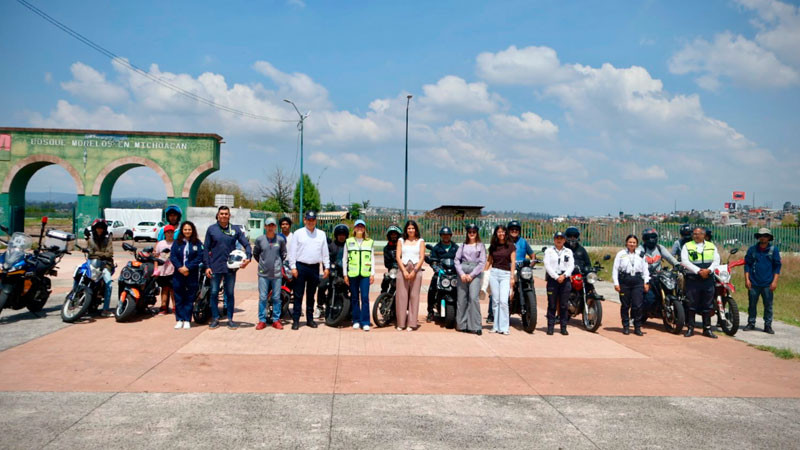 Cruzada por la movilidad  segura del Gobierno de Morelia capacita a motociclistas 