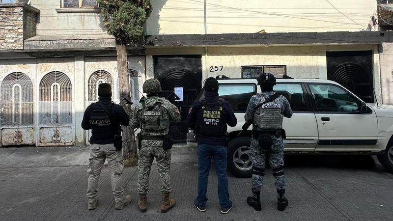 Tras cateos en Morelia, aseguran sustancias nocivas y detienen a 7 personas