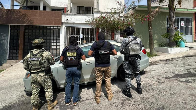 Tras cateos en Morelia, aseguran sustancias nocivas y detienen a 7 personas