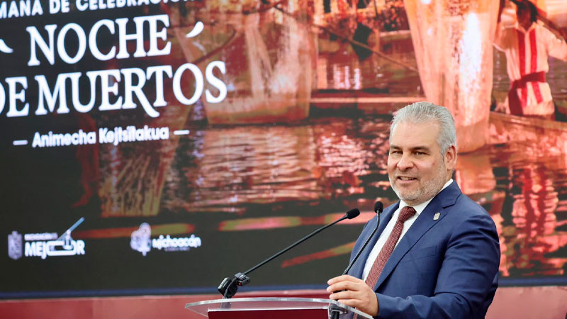 Anuncia Bedolla más de 700 actividades para la tradicional Noche de Muertos 