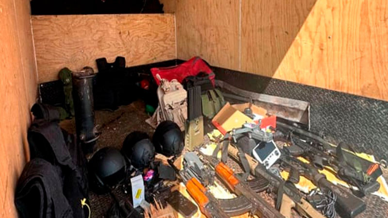 Aprehenden a un sujeto en posesión de un arsenal 