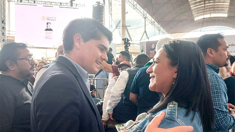 Antonio Ixtláhuac acompaña a Claudia Sheinbaum en su gira de rendición de cuentas en Michoacán 