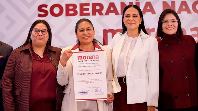Ana Lilia Rivera encabezará trabajos de la 4T en Tlaxcala 