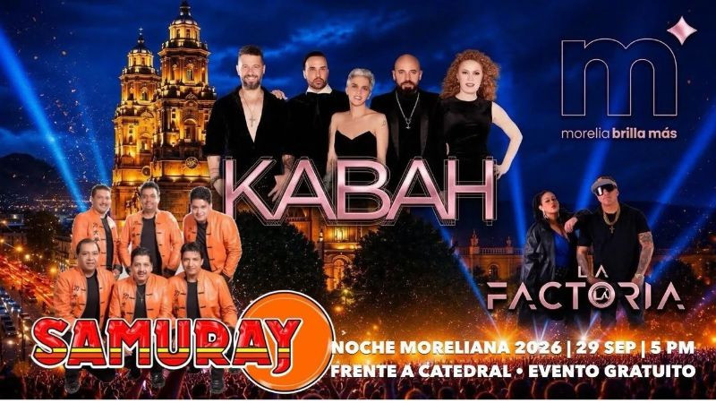 Todo listo para el gran concierto de la Noche Moreliana  