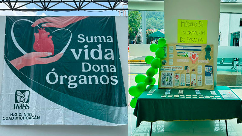 Fomenta y promueve IMSS Michoacán cultura de donación de órganos como un acto de solidaridad  