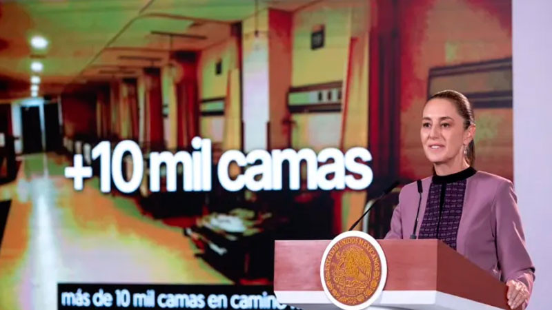 En 12 años construirán 12 mil camas de hospital, informa Sheinbaum; destaca que es más del doble que en gobiernos anteriores 