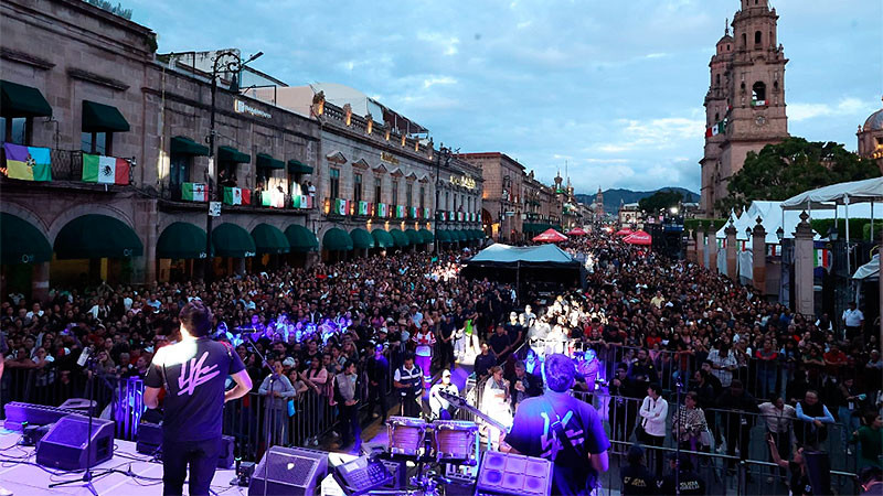 Arranca la Fiesta Moreliana con música y alegría en el Centro Histórico 