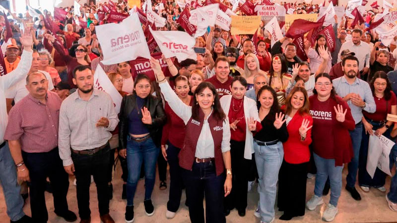 Publicar encuesta de Morena legitima el proceso: Gaby Molina 