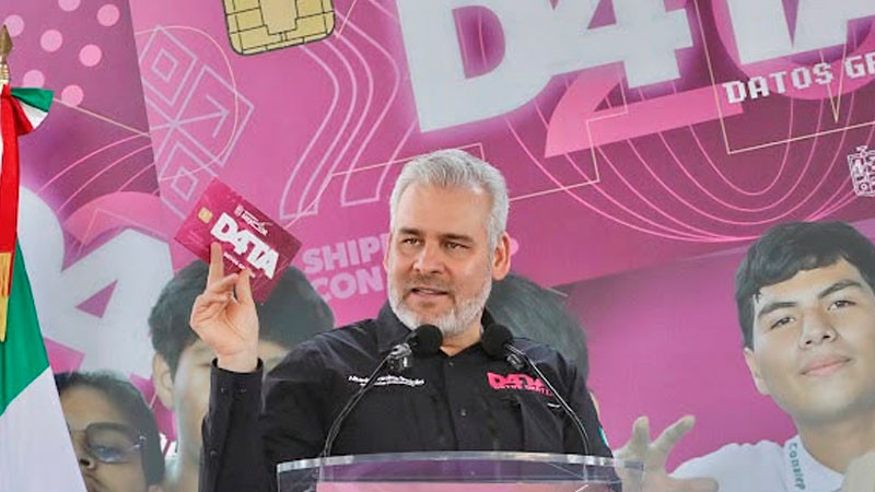 Alcanza programa "D4TA datos gratis" 95 mil chips entregados a estudiantes: Bedolla 