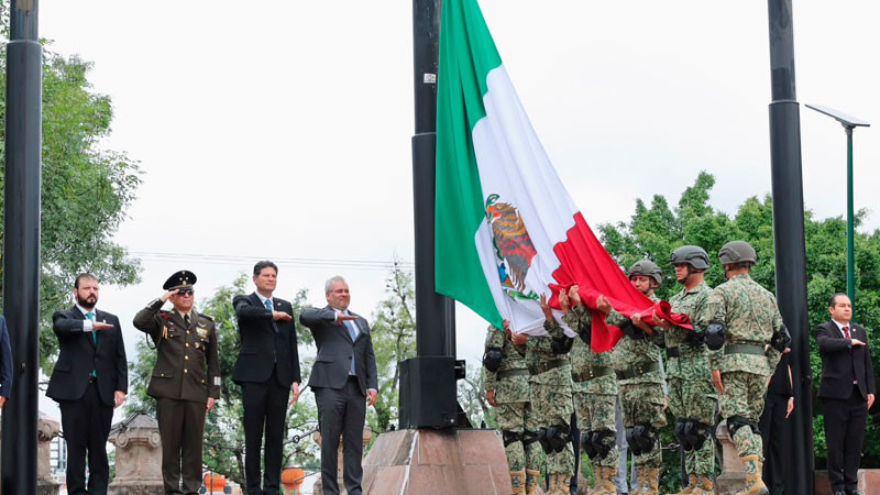 Destaca Bedolla legado e ideales de José María Morelos en el 261 Aniversario de su Natalicio 