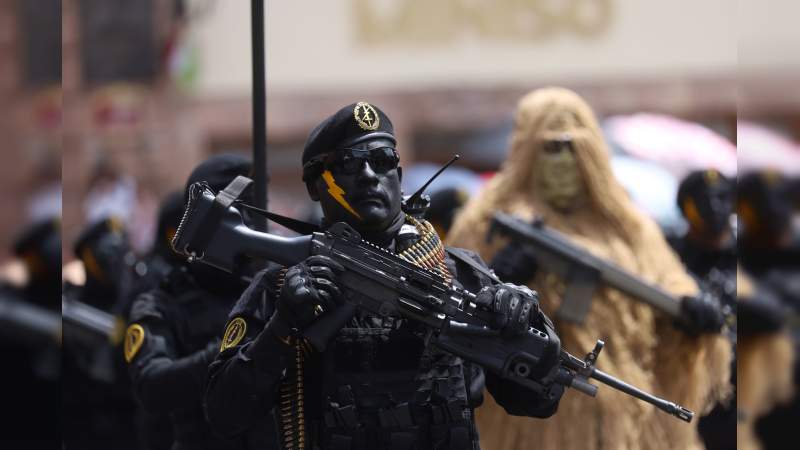 El rugir de una nueva SSP estremece el corazón de Michoacán: Guardia Civil demuestra fortaleza en el desfile más emblemático de la entidad