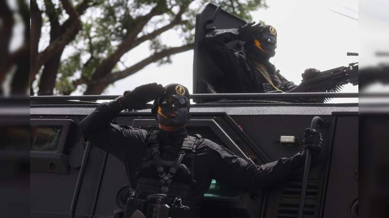 El rugir de una nueva SSP estremece el corazón de Michoacán: Guardia Civil demuestra fortaleza en el desfile más emblemático de la entidad