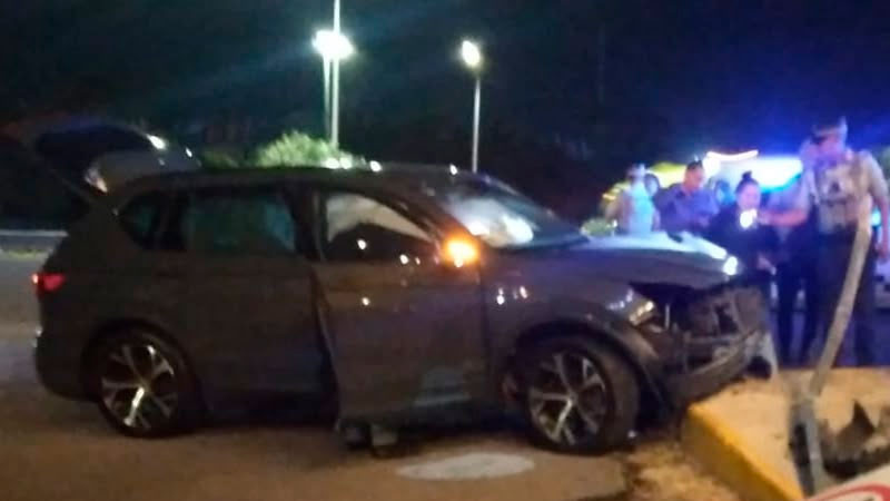 Accidente en laterales de la autopista 57, deja a dos personas heridas  