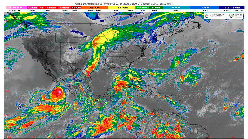 Huracán "Rachel" se fortalece a categoría 3 frente a Baja California Sur 