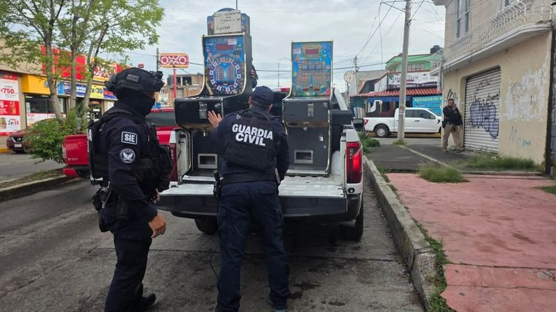 Aseguran 64 máquinas tragamonedas durante operativos en Morelia 