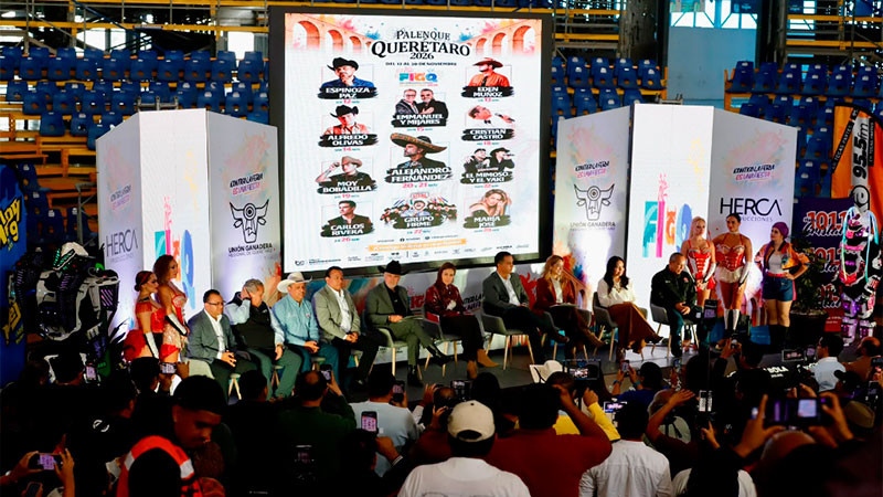 Presentan cartelera del Teatro del Pueblo y Palenque de la Feria Ganadera de Querétaro 
