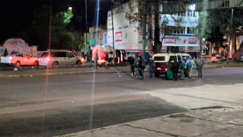Tras más de 10 horas de bloqueo, liberan circulación en Calzada La Huerta en Morelia 