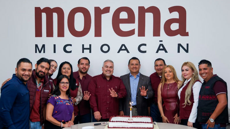 A 15 años de Morena, nuestra tarea es cuidar el legado y darle continuidad a la transformación en Michoacán: Torres Piña 