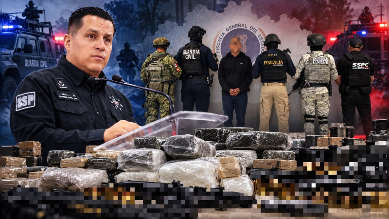 Cruz Medina aprieta el cerco contra el crimen en Michoacán: Cierra septiembre con 406 detenidos, la captura del "Señor de la T" y más de una tonelada de estupefaciente asegurada 