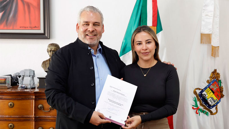 Nombra Bedolla a Gabriela Molina Díaz como directora General de Ceconexpo 