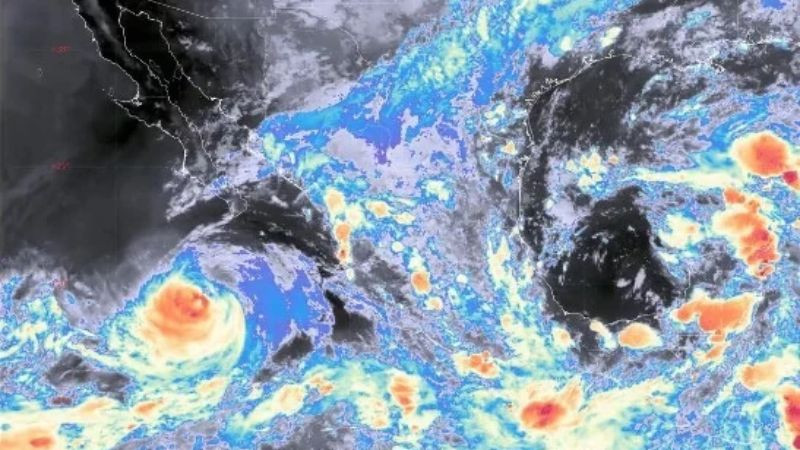 Huracán Rachel provoca lluvias intensas y oleaje elevado en Baja California Sur 