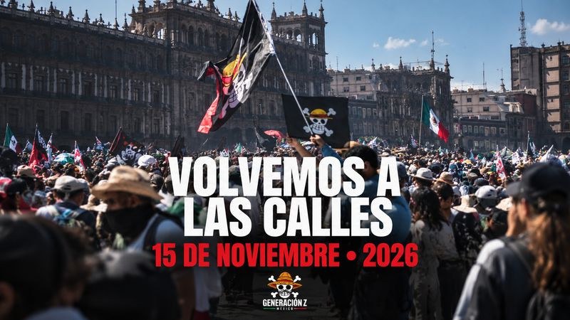 Generación Z convoca a nueva marcha para el 15 de noviembre en CDMX 