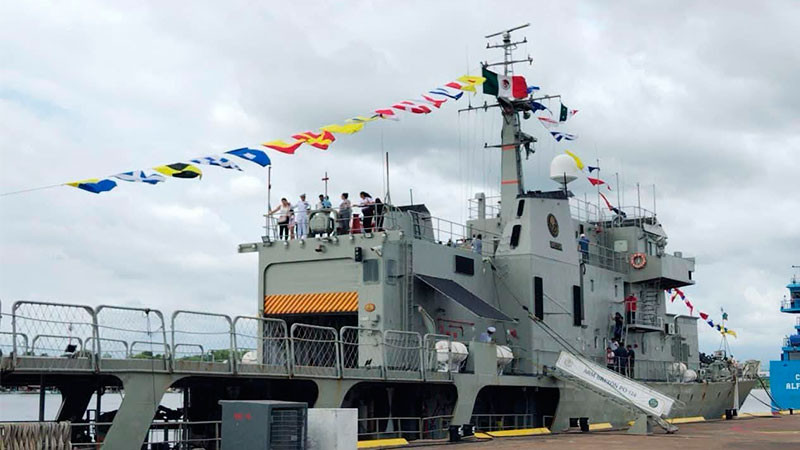 Armada de México conmemora 205 años de historia y servicio en Lázaro Cárdenas 