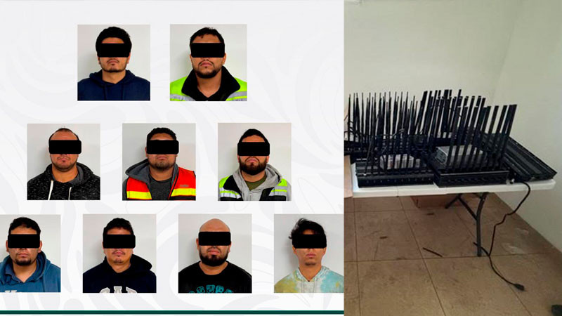 Caen 9 hombres durante cateo en SLP; aseguran autopartes, inhibidores de señal, autos y munición 