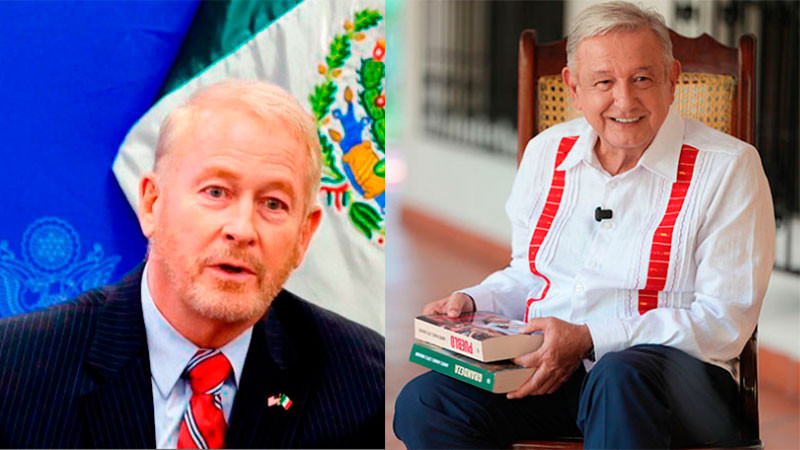 AMLO cuestiona el desempeño de Ronald Johnson y acusa intromisión de EU en asuntos de México 