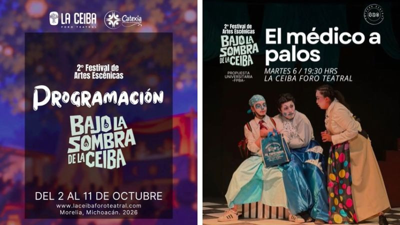 Morelia recibe el segundo Festival de Artes Escénicas Bajo la Sombra de la Ceiba 