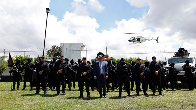 Con drones, unidades blindadas y tecnología, entra en acción el nuevo GOE en Michoacán: Bedolla 