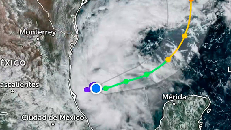 Depresión Tropical Nueve provoca alerta por lluvias en Tamaulipas y Veracruz 