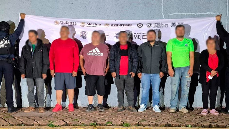 ¡Golpe a la delincuencia en Copándaro! Detienen a siete por despojo y extorsión agravados 